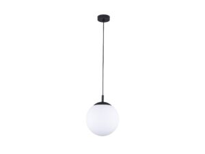 Miniaturka 2 - Lampa wisząca Esme z białym szklanym kloszem kulistym 25 cm