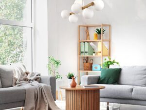 Miniaturka 3 - Lampa wisząca Estera z jasnym drewnem w aranżacji wnętrza