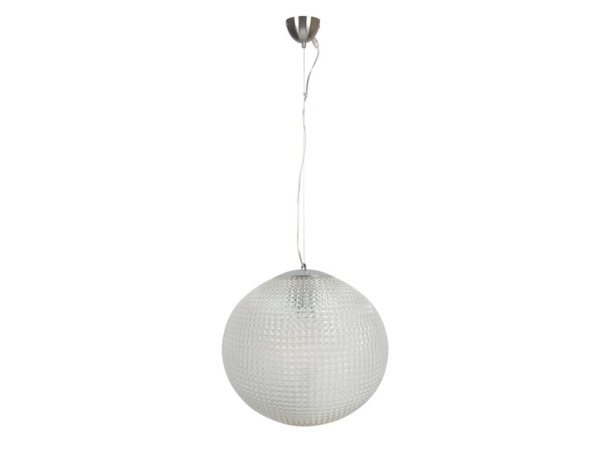 Lampa wisząca E27 Evetora 35 cm przezroczysta
