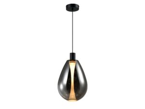 Miniaturka 5 - Lampa wisząca Evorena 30 cm przydymiona na białym tle