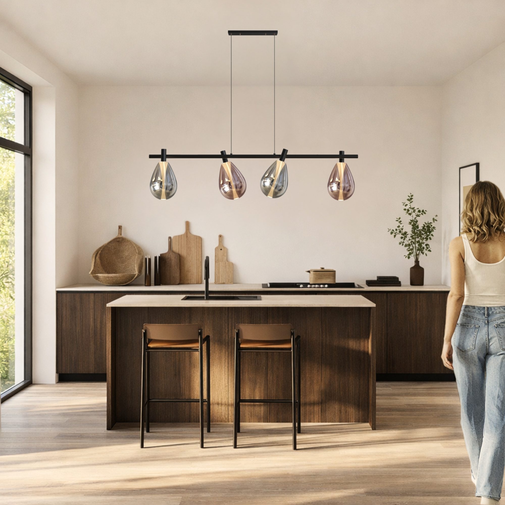 Lampa sufitowa Evorena czteropunktowa – trzecia aranżacja wnętrza