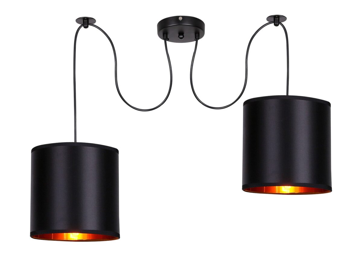 Lampa wisząca 2-punktowa Falemino 100 cm czarna