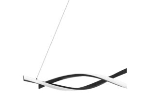 Miniaturka 1 - Lampa wisząca LED Falinio 98 cm 38 W czarna – zdjęcie 2
