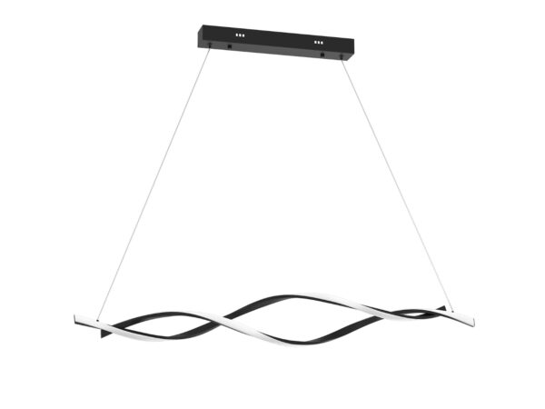 Lampa wisząca LED Falinio 98 cm 38 W czarna