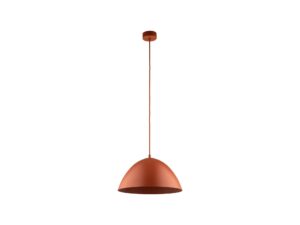Miniaturka 2 - Lampa wisząca Faro 34 cm w kolorze ceglastym na białym tle