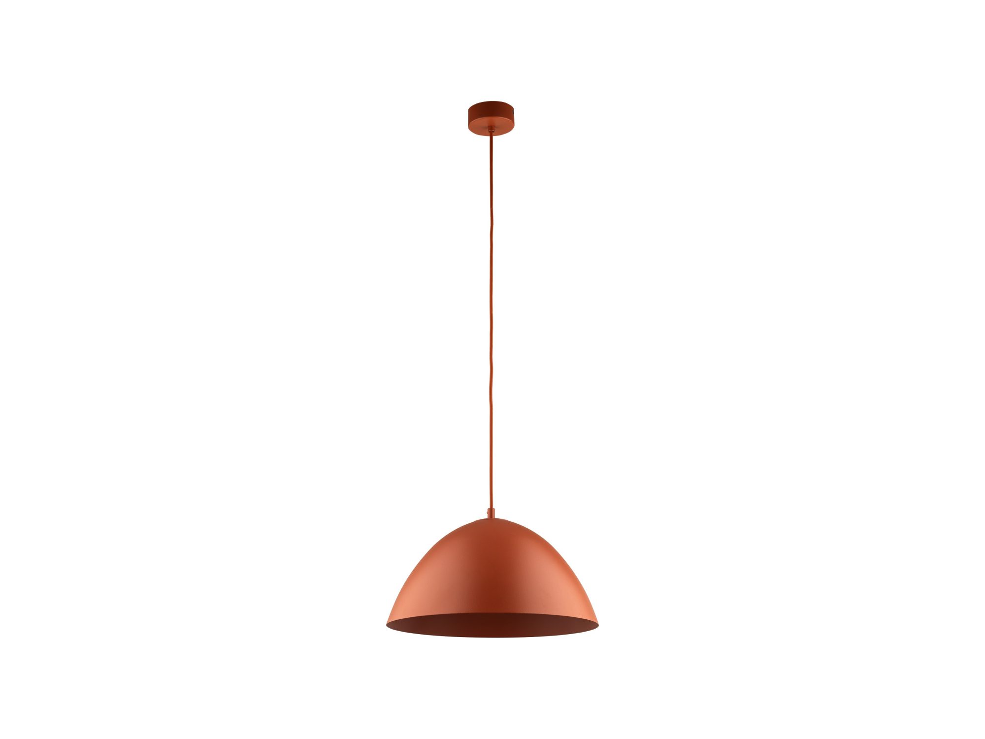 Lampa wisząca Faro 34 cm, kolor brick, białe tło