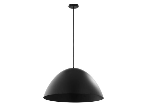 Lampa wisząca Faro 50 cm w kolorze czarnym na białym tle