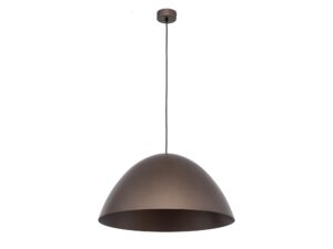 Miniaturka 4 - Lampa wisząca Faro 50 cm w kolorze brązowym na białym tle