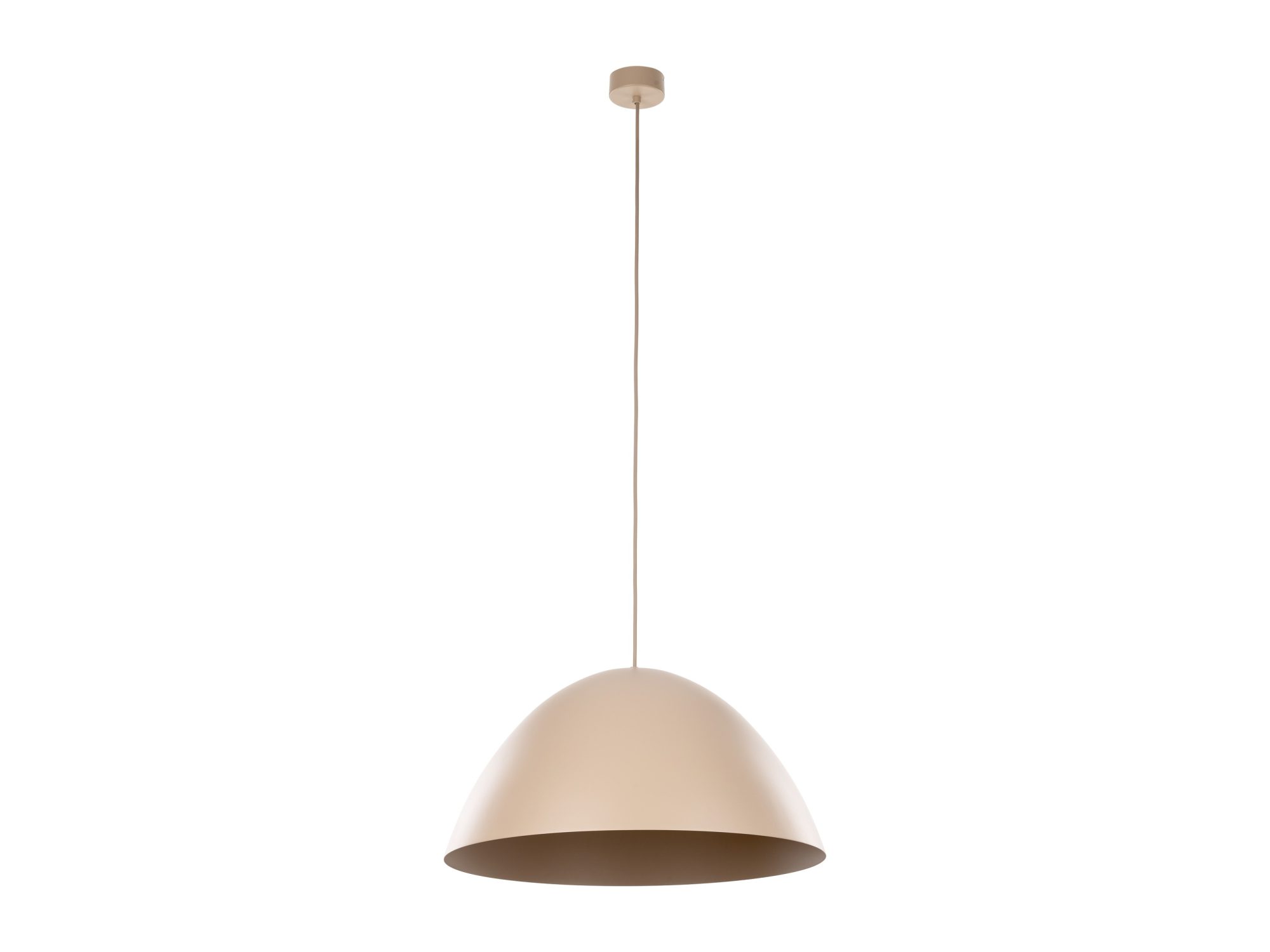 Lampa wisząca Faro w kolorze sabia, na białym tle