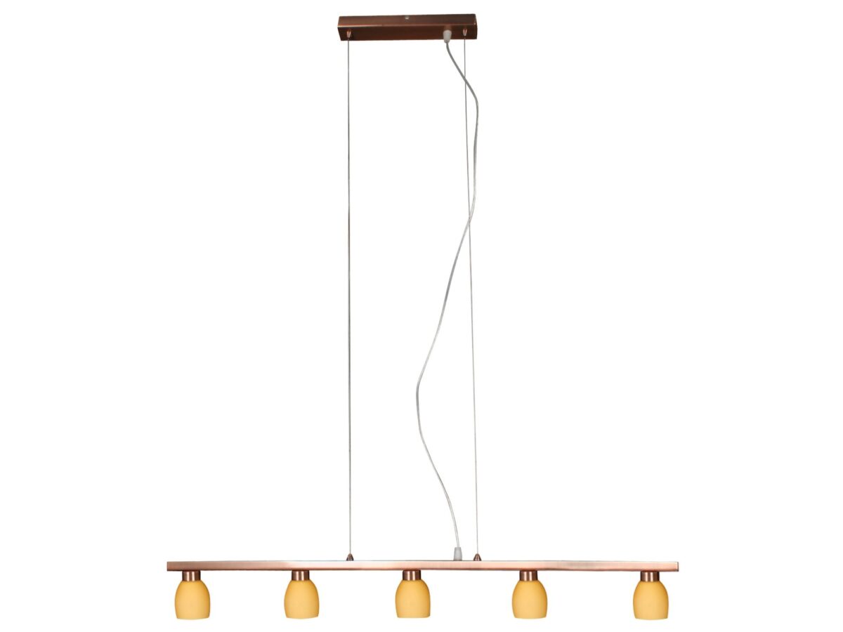 Lampa wisząca Felereta miedziana 5-punktowa G9