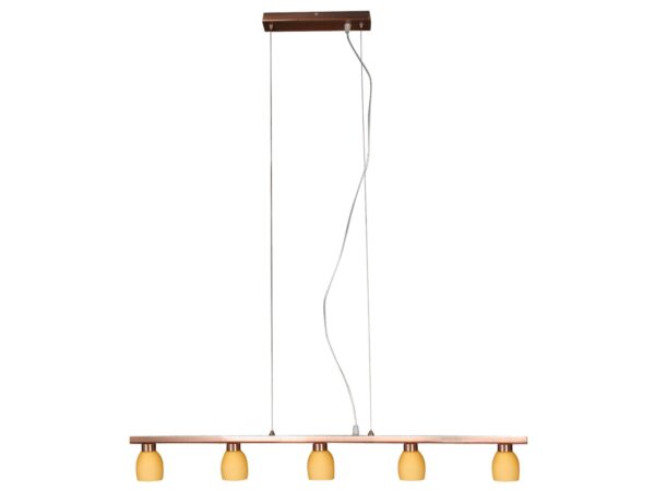 Lampa wisząca Felereta miedziana z pięcioma punktami G9