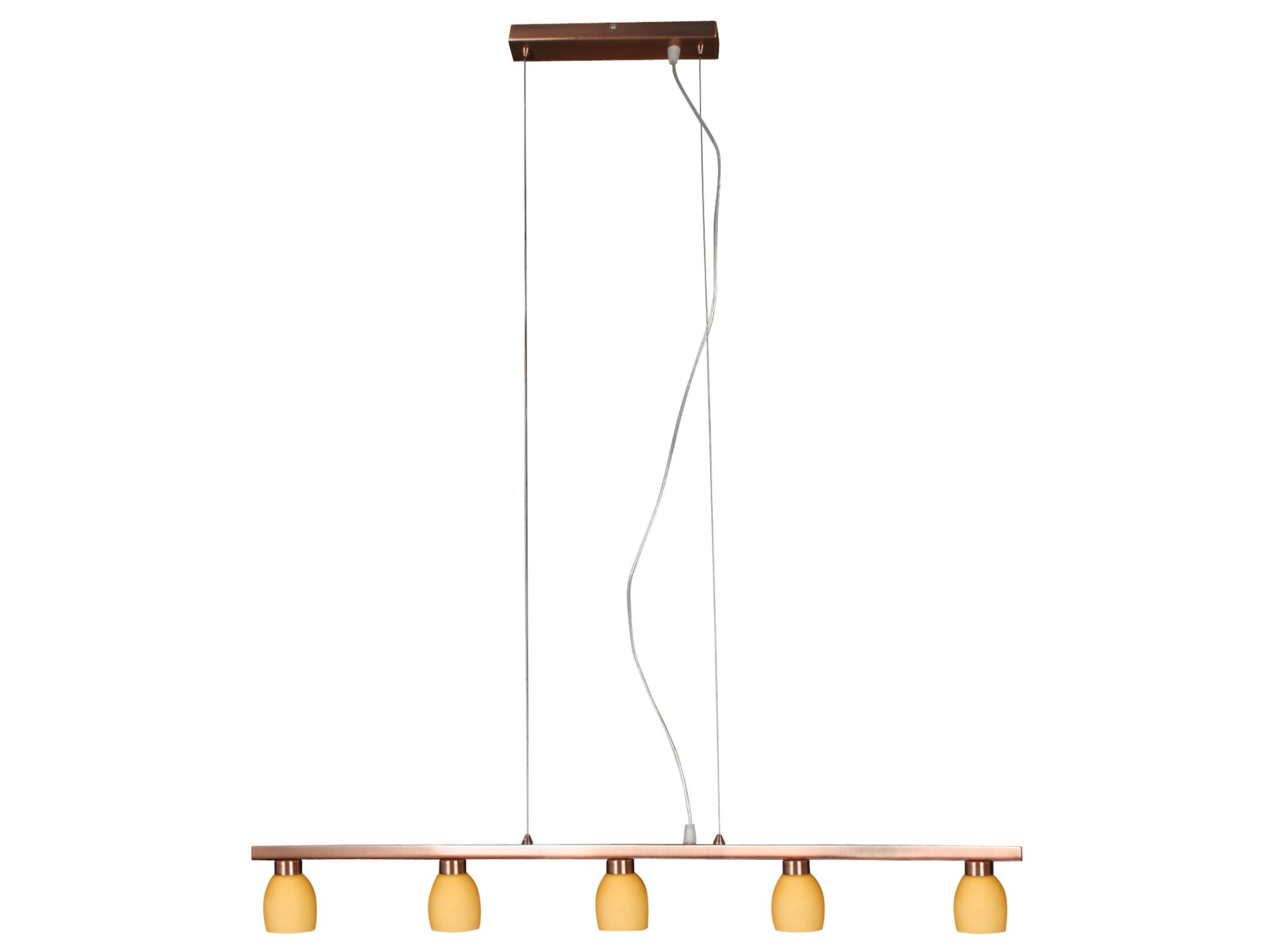 Lampa wisząca Felereta miedziana z pięcioma punktami G9