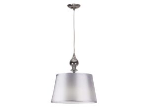Miniaturka 3 - Lampa wisząca Fenetano z srebrnym abażurem i chromowanym zawieszeniem
