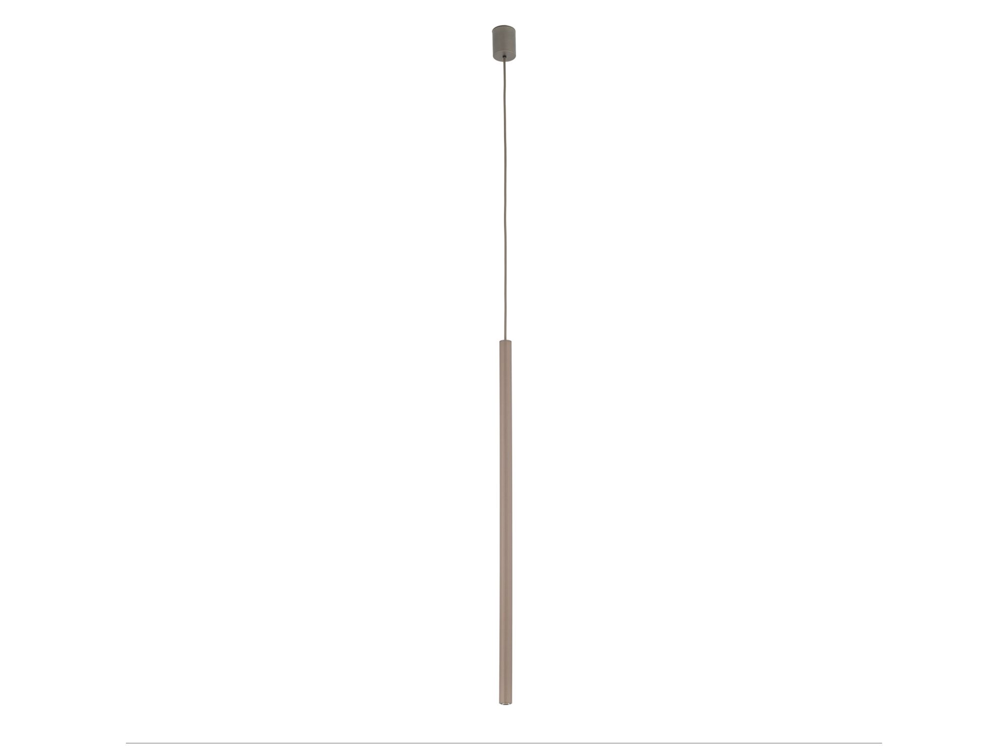 Lampa wisząca Ferro ciemny braz 75 na białym tle