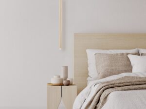 Miniaturka 10 - Lampa wisząca Ferro piaskowy bez szampanski 50 w aranżacji