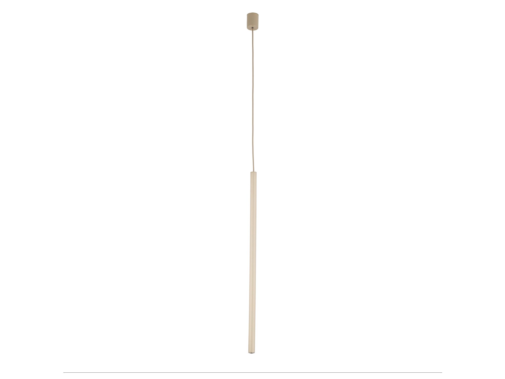 Lampa wisząca Ferro piaskowy bez szampanski 75 na białym tle