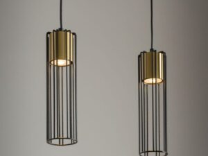 Miniaturka 5 - Czarno-złota lampa Fobia 2 w aranżacji