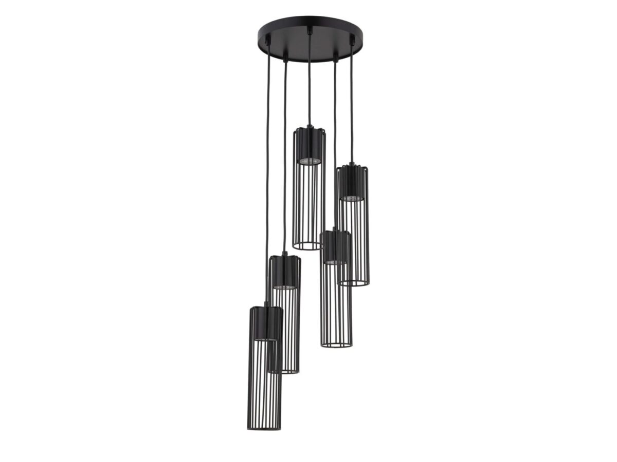 Lampa wisząca Fobia 5 okrągła 5-punktowa
