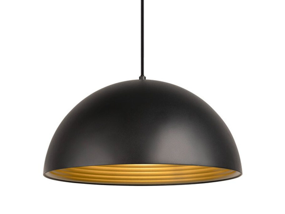 Lampa wisząca Forchini M 40 E27 Ø 40 cm czarno-złota