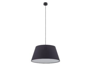 Miniaturka 4 - Lampa wisząca Formo czarna z trapezowym abażurem na białym tle