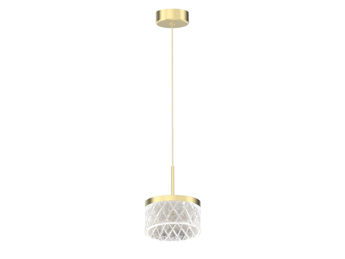Lampa wisząca Galedona LED 9 W złota 15 cm