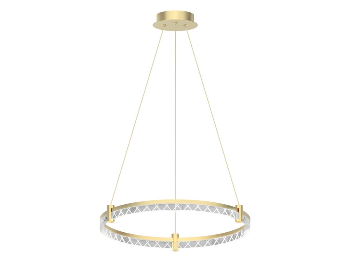 Lampa wisząca Galedona LED 36 W pierścień 60 cm