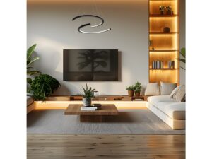Miniaturka 3 - Lampa wisząca Galodena LED 30 W czarna 60 cm – zdjęcie 4
