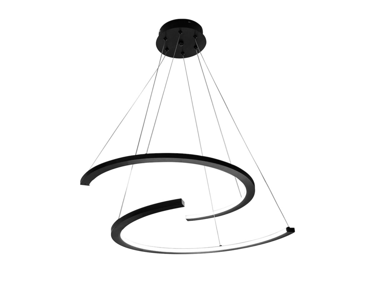 Lampa wisząca Galodena LED 30 W czarna 60 cm