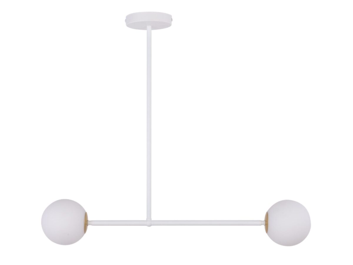 Lampa wisząca Gama 2-punktowa z kulistymi kloszami