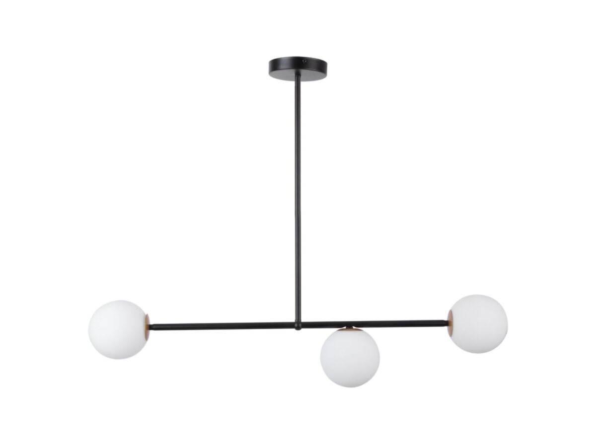 Lampa wisząca Gama 3 3-punktowa ze szklanymi kloszami