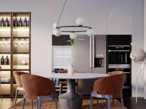 Miniaturka 5 - Czarna lampa Gama 5 w aranżacji pomieszczenia