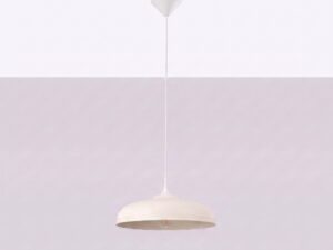 Miniaturka 1 - Lampa wisząca GIREA beżowa zawieszona przy jasnej ścianie