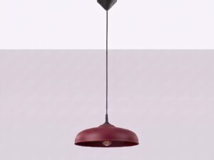 Miniaturka 1 - Lampa wisząca GIREA burgund zawieszona przy jasnej ścianie
