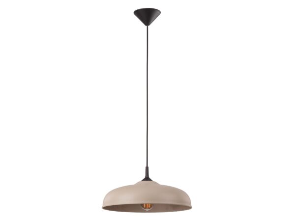 Lampa wisząca GIREA taupe na białym tle