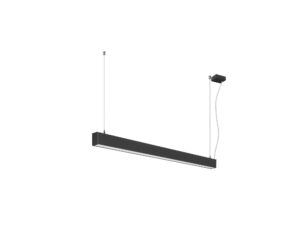 Miniaturka 4 - Lampa wisząca Glenos 2.0 czarna, boczny widok oprawy 120 cm
