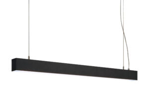 Miniaturka 4 - Lampa wisząca Glenos LED czarna 105 cm – cały profil na białym tle