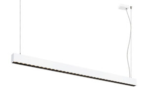 Miniaturka 3 - Lampa wisząca Glenos Pro biało-czarna o długości 144,8 cm – pełny widok