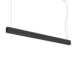 Miniaturka 5 - Lampa wisząca Glenos Pro czarna o długości 128,5 cm – pełny widok