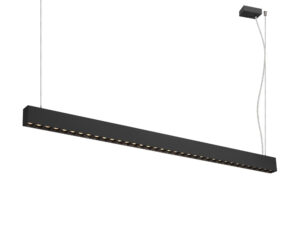 Miniaturka 2 - Lampa wisząca Glenos Pro czarna o długości 144,8 cm – pełny widok