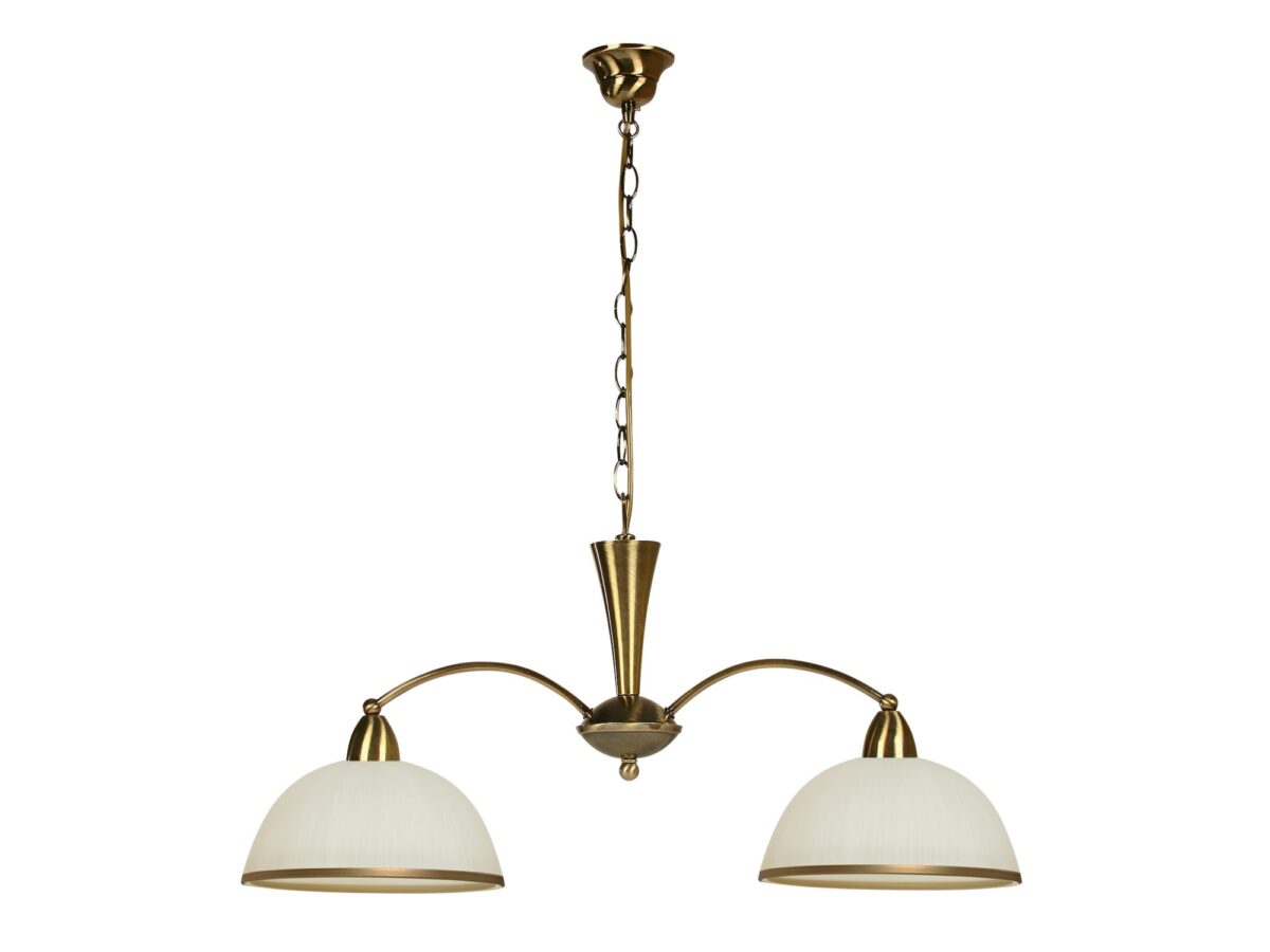 Lampa wisząca dwupunktowa Goredo 65 cm patynowana