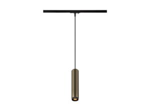 Miniaturka 2 - Lampa wisząca Grip! L brązowo-czarna z cylindrycznym kloszem