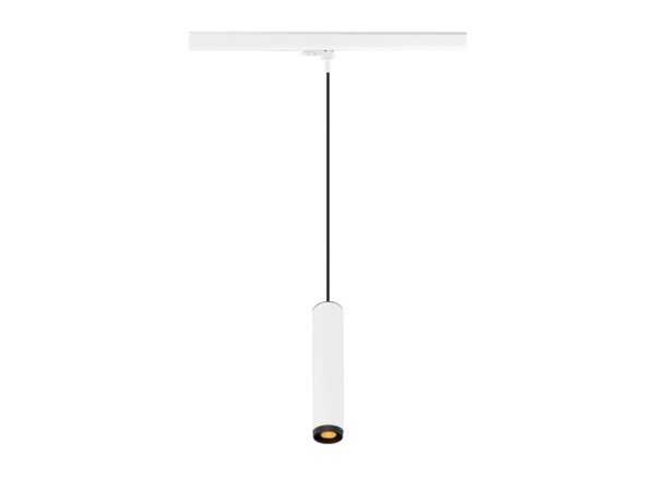 Lampa wisząca Grip! L do szyny 3-fazowej w kolorze białym i czarnym