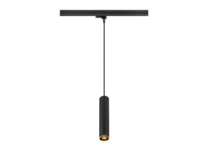 Miniaturka 1 - Lampa wisząca Grip! L do szyny 3-fazowej w kolorze czarnym i złotym