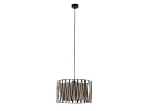 Miniaturka 4 - Lampa wisząca Harmony Nature E27 z abażurem z juty na białym tle
