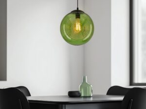 Miniaturka 5 - Lampa wisząca Helaveta zielona w aranżacji wnętrza