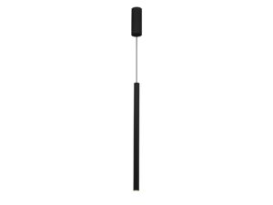 Miniaturka 4 - Lampa wisząca Helia 30 czarna, smukła oprawa LED na białym tle