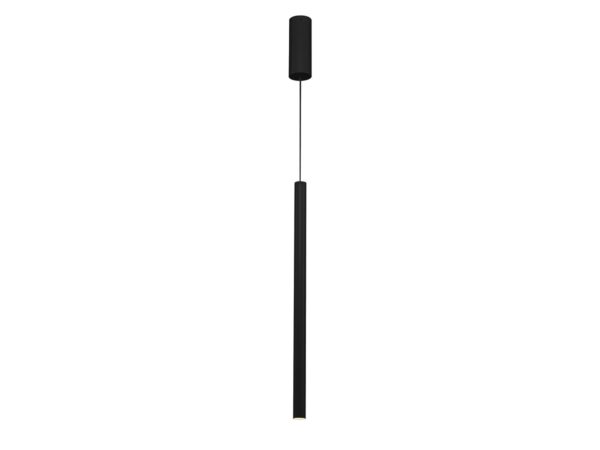 Lampa wisząca Helia 30 czarna, smukła oprawa LED na białym tle