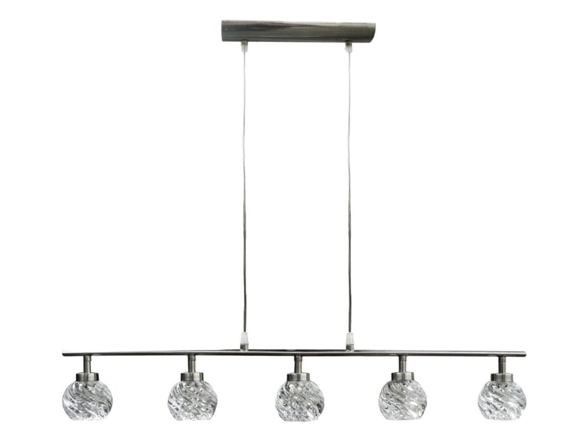 Lampa wisząca Ilarino 81 cm z pięcioma kryształami