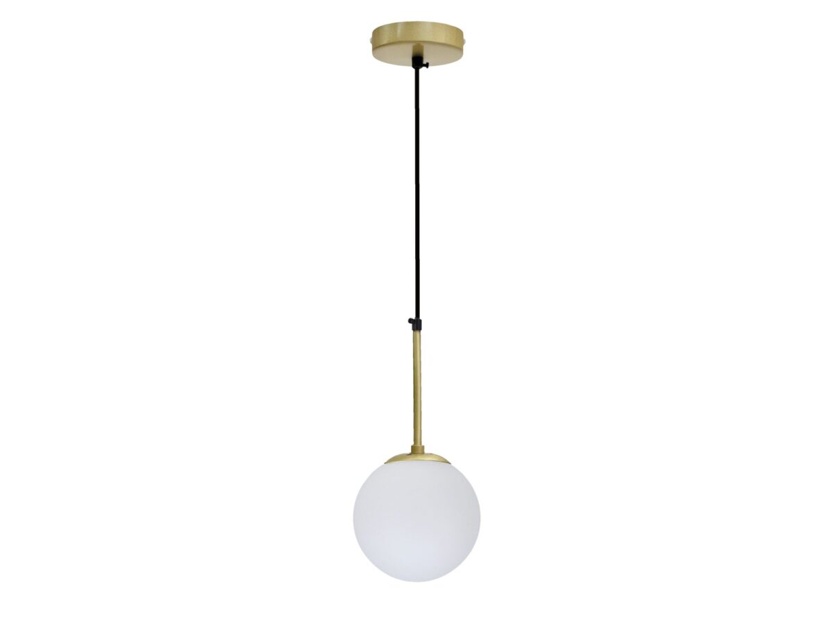Lampa wisząca Ilevona z białą kulą 15 cm – 2 kolory
