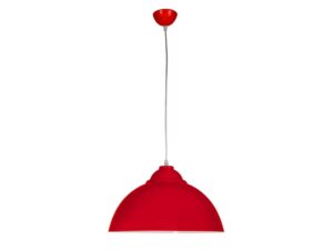 Miniaturka 2 - Lampa wisząca Ilovora czerwona z metalowym kloszem 38 cm